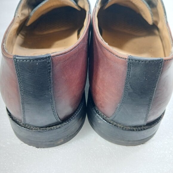 Johnston & Murphy Signature Series Two-Tone Saddle Oxfords 12 Goodyear Neolite - Picture 11 of 14